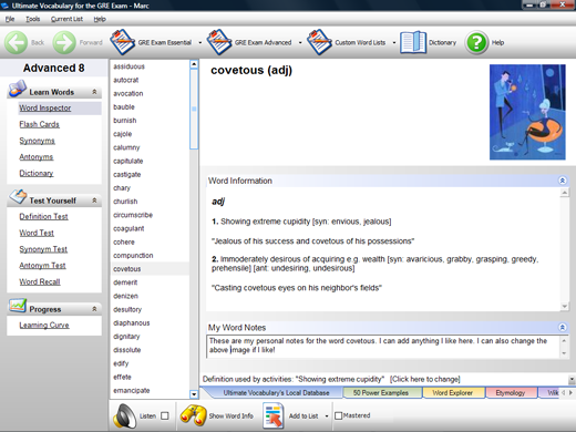 Word Discover Technology gives you more information on words than any other program