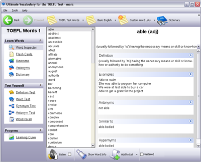 Click to see a larger image of Word Inspector